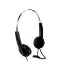Genius HS-220U Ultra Lightweight Headset with Mic, USB Connection, Plug and Play, Adjustable Headband and microphone with In-line Volume Control, Black - Image 2