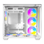 ANTEC Constellation C5 White ARGB Case, 270' Full-View Tempered Glass, Dual Chamber, Support Back-Connect Motherboards, 7 x ARGB PWM Fans With Built-In Fan Controller, ATX, Micro-ATX, ITX - Image 4