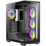ANTEC Constellation C3 Black ARGB Case, 270 Full-View Tempered Glass, Dual Chamber, Tool-Free Design, 4 x ARGB PWM Fns With Built-In Fan Controller, ATX, Micro-ATX, ITX - Image 4
