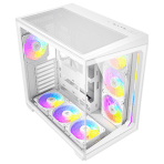 ANTEC Constellation C5 White ARGB Case, 270' Full-View Tempered Glass, Dual Chamber, Support Back-Connect Motherboards, 7 x ARGB PWM Fans With Built-In Fan Controller, ATX, Micro-ATX, ITX - Image 2