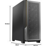 ANTEC P20CE Case, E-ATX Gaming, Black, Mid Tower, 2 x USB 3.0 / Type-C 3.2 Gen 2 x 1, E-ATX, ATX, Micro-ATX, ITX - Image 8