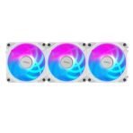 Gigabyte AORUS EZ Chain Fan 120 Ice 120mm ARGB Fans with Easy Daisy-Chain Setup 3-Pack White - Image 2