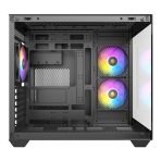 ANTEC CX800 Mid Tower Gaming Case, Black, 270 Full-view tempered glass, 3 x 120mm ARGB reverse fans, 1x USB 2.0 / 1x USB 3.0, ATX, Micro ATX, ITX - Image 3