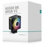 DeepCool AG500 BK ARGB CPU Air Cooler, 240W TDP, 120mm PWM Fan, 5 Copper Heatpipes, Addressable RGB Lighting, Intel & AMD Compatible, Black - Image 10