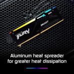 Kingston Fury Beast KF560C30BBEAK2-64 64GB (32GB 4G x 64-Bit x 2 pcs.) DDR5-6000 CL30 288-Pin DIMM Kit - Image 3