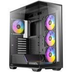 ANTEC Constellation C3 Black ARGB Case, 270 Full-View Tempered Glass, Dual Chamber, Tool-Free Design, 4 x ARGB PWM Fns With Built-In Fan Controller, ATX, Micro-ATX, ITX - Image 2