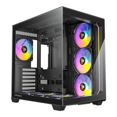 CAANT-C5 ANTEC Constellation C5 Black ARGB Case, 270 Full-view tempered glass, Dual Chamber, Support back-connect motherboards, 7 x ARGB PWM fans with built-in fan controller, ATX, Micro-ATX, ITX - Image 1