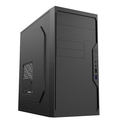 CACIT-CITWORK CiT Work Micro-ATX PC Case with USB 3.0, HD Audio, and Efficient Cooling. Compact Steel Design for Home and Office Builds - Image 1