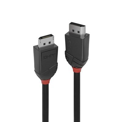 CLLIN-36493 Lindy 36493 3m DisplayPort (M) 1.2 Black Line 4096x2160@60Hz Cable - Black - Image 1