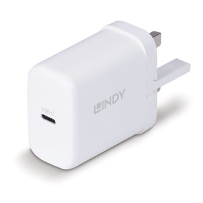 CLLIN-73427 LINDY 73427 65W USB Type C GaN Charger UK Plug - Image 1