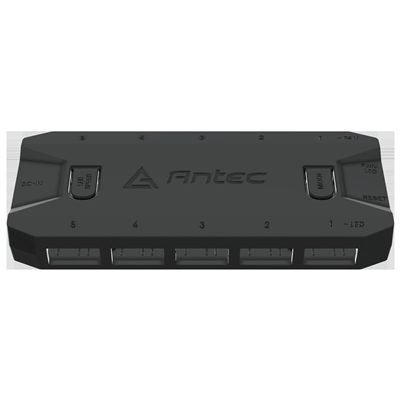 FAANT-ARGBHUB Antec ARGB & Fan Controller - 5 PWM Fan Ports, 5 ARGB LED Ports, SATA Power, Compact Design, 2-Year Warranty - Image 1