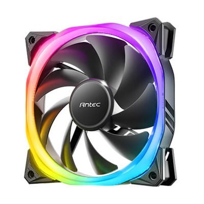 FAANT-FUSI120ARG Antec Fusion 120mm ARGB, Black, Upto 2000RPM, 57.93CFM Airflow, 31.24dB Max, 4-pin PWM 3-pin LED - Image 1