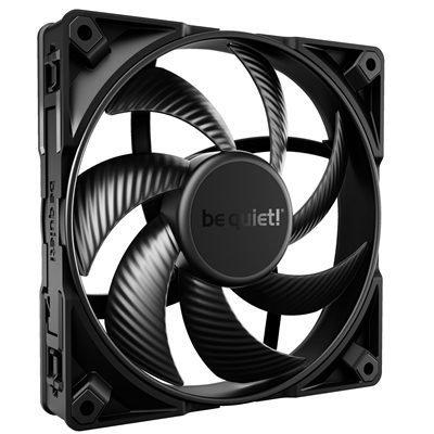 FABEQ-BL099 be quiet! Silent Wings Pro 4 PWM Black Fan, 140mm, 2400RPM, 4-Pin PWM Fan Connector, Black Frame, Black Blades, Optimized Fan Blades for the Highest Performance for Radiators & Heat Sinks, 3 Mounting Options, 3 Speed Switch - Image 1