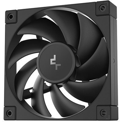FADEE-FD12 DeepCool FD12 120mm PWM Case Fan, High Airflow, Low Noise, Hydro Bearing, Daisy-Chain 8-Pin Connector, Black, Single Pack - Image 1