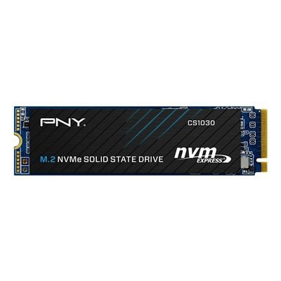 HDPNY-CS1030500M PNY (M280CS1030-500-RB) CS1030 M.2 NVMe 500GB SSD, PCIe Gen3 x4, Sequential Read of up to 2,000 MB/s and Write of up to 1,100 MB/s - Image 1