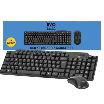 Evo Labs CM-501UK Keyboard and Mouse
