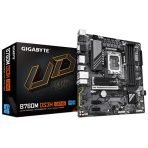 Gigabyte B760M DS3H GEN5 Intel Socket 1700 Motherboard, Micro ATX, 4x DDR5 Slots, 2x M.2 Sockets, 2.5GbE LAN, 1x D-Sub / 1x DisplayPort / 1x HDMI Port