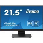iiyama PROLITE T2252MSC-B2 21.5 Inch 10 Point Touchscreen IPS Monitor, Full HD, 5ms, USB Hub, HDMI, DisplayPort, Speakers, Black, Internal PSU, VESA - Image 2