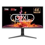 piXL CM32G7 32 Inch 4K IPS Monitor, 165Hz, 1ms, Frameless, HDMI, DisplayPort, USB-C, USB-A x 2, 3.5mm Audio Port, FreeSync & G-Sync Compatible, Black, RGB Lighting, VESA Mount, Height Adjustable, 3 Year Warranty