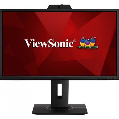 Viewsonic VG2440V 23 Inch Full HD IPS Monitor, Widescreen, 60Hz, 5ms, VGA, HDMI, DisplayPort, Speakers, Webcam & Micrphone, Height Adjustable