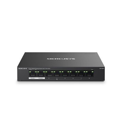 NPMER-MS108GP Mercusys MS108GP 8-Port Gigabit Desktop Switch with 7-Port PoE+ - Image 1