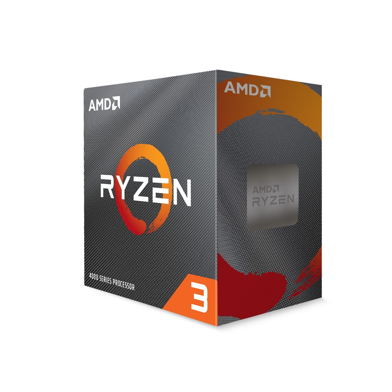 PRAMD-4100 AMD Ryzen 3 4100 4 Core AM4 Processor, 8 Threads, 3.8GHz up to 4.0GHz Boost, 6MB Cache, 65W, with Wraith Stealth Cooler, No Graphics - Image 1