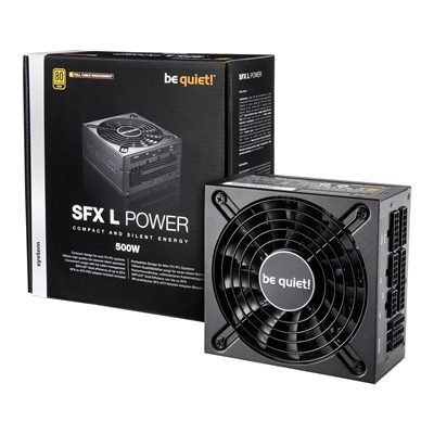 PSBEQ-BN238 Be Quiet! 500W be quiet! SFX-L, Full Modular, 80PLUS Gold, Single Rail, 41.7A, 120mm Fan, SFX PSU w/ ATX Bracke - Image 1