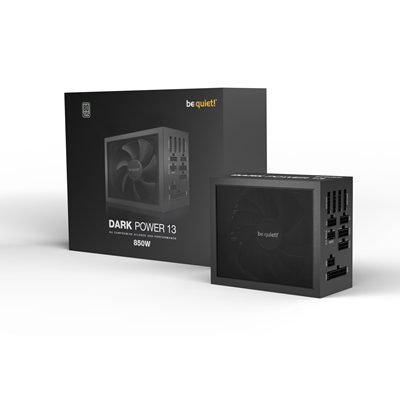 PSBEQ-BN334 Be Quiet! Dark Power 13, 850W PCIe 5.0 Fully Modular, 80PLUS Titanium, Quad Rail, 62.5A, 135mm Fan, ATX 3.0 PSU - Image 1