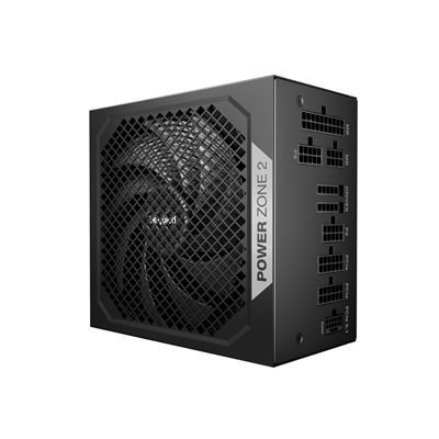 PSBEQ-BP007 be quiet! Power Zone 2 850W PSU - 80 PLUS Platinum, Semi-Passive Cooling, Pure Wings 3 Fan, PCIe 5.1/ATX 3.1 Compatibility, 10-Year Warranty - Image 1