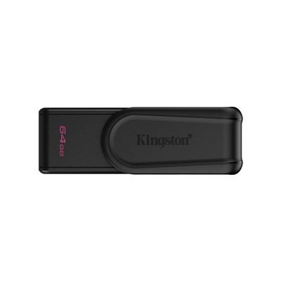 Kingston DataTraveler Exodia S DTXS/64GB USB Flash Drive, 64GB, USB 3.2,Black, Swivel Cap Design