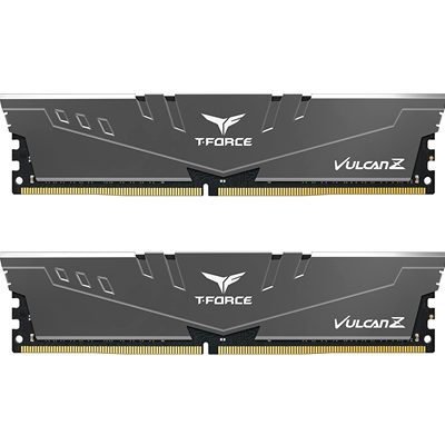 SDTEA-TLZG432C32 Team T-Force Vulcan Z 32GB Silver Heatsink (2 x 16GB) DDR4 3200MHz DIMM System Memory - Image 1